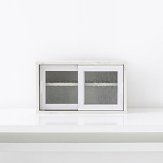 MARKET B MUNIE 迷你收納櫃 2門 A型, 白色松木貼皮