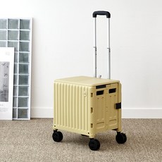 모던하우스 큰바퀴와 각도조절손잡이와 이동이 쉬운 폴딩카트 30L, 딥그린, 1개