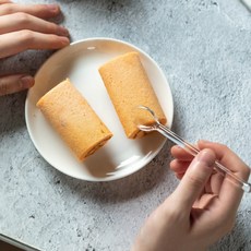 아메리칸로드 컬러헤드 다용도 내열 유리스푼 HR3099, 투명, 4개 투명, 4개