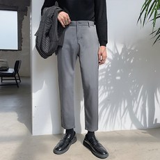 블랙101 남성용 오리오트 미니멀 슬림핏 데일리 슬랙스 A234MF00051