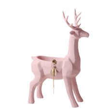 Frondeu動物立體模型托盤 鹿, 粉色的