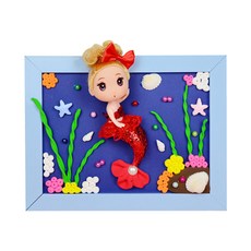 ADICO 粘土相框DIY製作海中美人魚, 混色