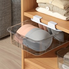 Meo 抽屜中的抽屜 免打孔滑動式收納整理盒 寬版, 灰色