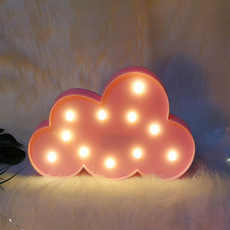 모스틱 마퀴라이트 인테리어 LED 무드등 한강 조명 구름, 핑크