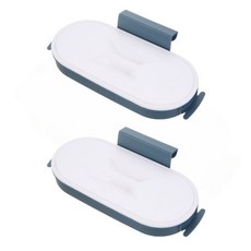 便攜式露營用多功能垃圾袋掛架, 海軍藍, 2個