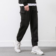 DANGOON 男款口袋鬆緊帶縮口褲