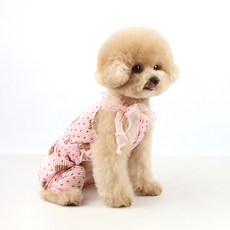 Grooming Dog 寵物度假風繞頸連身衣 bear, 1個, 粉紅色