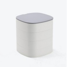 4단 투톤 액세서리 케이스 화이트, 1개