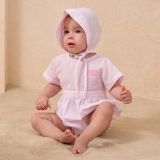 마리떼프랑소와저버 유아용 SEERSUCKER BODYSUIT + BONNET 세트