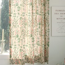 ANDCOTTON 花朵小窗遮蔽簾 Billo 花朵, 粉紅色