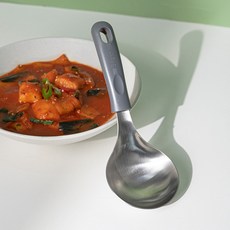 304不鏽鋼迷你上菜匙, 炭灰色, 1個