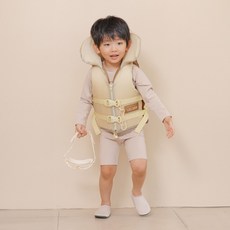 Lavi bebe 兒童款現代型一般型游泳背心, 1件, 米色