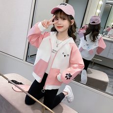 孩童拼色可愛外套