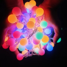 NOVA 遙控防水彩色櫻桃燈泡 50 節電池, 混色