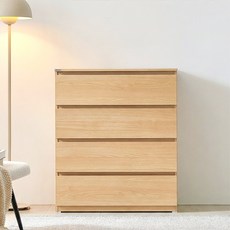 동서가구 팬타 서랍장 방문설치, 메이플, 4단