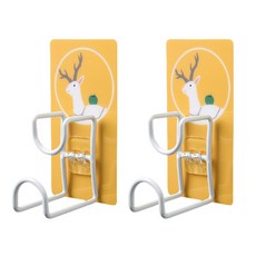 조이앤조이 욕실 방수 벽걸이 후크 선반, 03 사슴, 2개