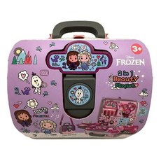 FROZEN 冰雪奇緣 三合一美髮手提盒, 1盒, 深粉色 + 淺粉色