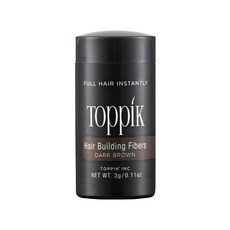 TOppiK 頂豐增髮纖維 3g 深棕色 1罐，快速增髮，自然豐盈，告別稀疏髮煩惱, 1件