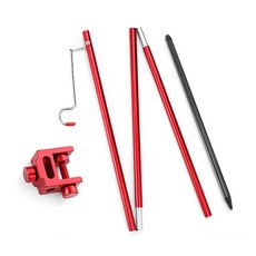 메드블루 캠핑 테이블 꽂이 스탠드 랜턴걸이 세트 JNH864, 블랙, 1세트