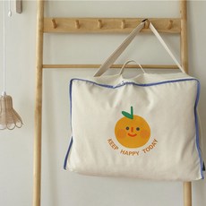 어린이집 유아용 낮잠 면 이불가방, 귤