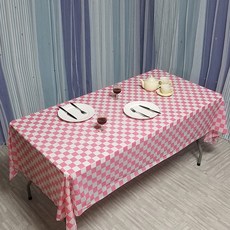 Market Pio 廚房一次性派對桌布 網格 Type3, 1個, 5個