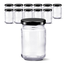 Mir Korea 直筒玻璃瓶200 黑色, 12個, 160ml