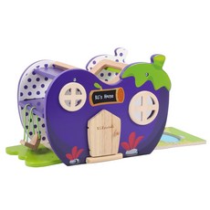 KCFriends K哥的茄子屋玩具套裝 DIY組合 增進親子互動 含露營營火 小池塘 盪鞦韆, 1組, 紫色