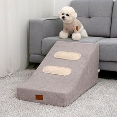 REDPUPPY 優質兩階寵物階梯, 1個, 灰色