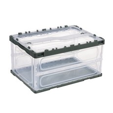 Value House前開式塑膠收納箱 60L, 22 綠色, 1個