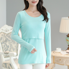 淺色哺乳長袖上衣