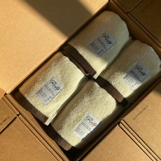 無塵洗臉毛巾 竹纖維 200g 30支 竹纖維, 象牙白, 4個