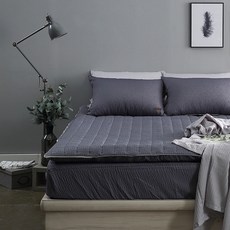 ATO&ALO 絎縫泡泡紗床包, 木炭