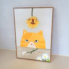 Kuching island. 貓咪向日葵畫框 比花還美的向日葵