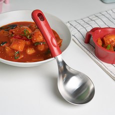 304不鏽鋼迷你上菜匙, 紅寶石色, 1個