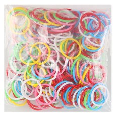 Uniart 大容量彩色環 大款 混色 220入, 顏色隨機, 220件