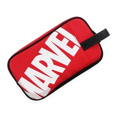 Volvik MARVEL 積木標誌雙拉鍊高爾夫手拿包, 紅色