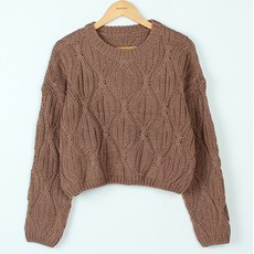 BBAEBBAE 女性麻花短版針織T恤