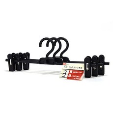 완판몰 바지걸이 GH09_RD_1034, 블랙, 3개