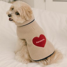 PETSLAND 寵物愛心夢斗篷, 米色, 1個