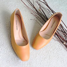 쇼랜 르본디 여성용 수제화 펌프스 가죽 에나멜 구두 3cm