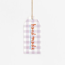 薰衣草手工吊牌, 100個, 混合色