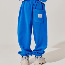 vavkids 兒童貼布刷毛束口褲