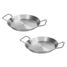 키친아트 스테인레스 빠에야팬, 18cm, 2개