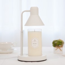 더스윗캔들 + 모노 캔들워머 화이트 높이조절 다이얼 + 전구 2p 세트, 핑크샌드