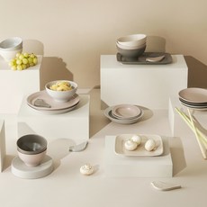 KIMSUNGHUN CERAMICS 陶瓷餐具家居套組 4 件高級經典 24p, 粉色, 4人餐具家居套裝24p