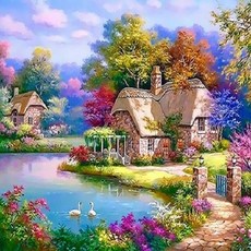 PIPO DIY風景畫繪畫套組 夏季主題系列 40 x 50 cm, Q3309, 1個