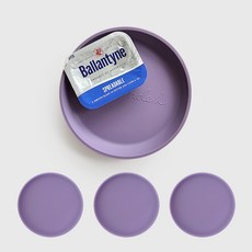 ade.l 圓形矽膠托盤 4入, 紫丁香色, 4個