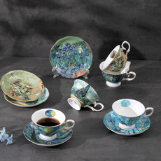 STECHCOL Stechcol 骨瓷咖啡杯5人套組, 梵谷, 1套