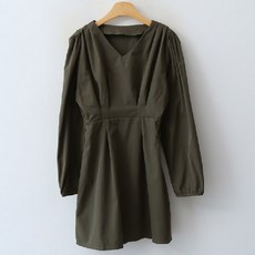 엔비룩 블론디 셔링 원피스