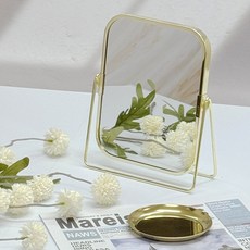 Pickus 雙面桌鏡, 金色